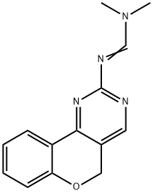 N'-(5H-CHROMENO[4,3-D]PYRIMIDIN-2-YL)-N,N-DIMETHYLIMINOFORMAMIDE 结构式