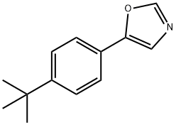 5-[4-(TERT-BUTYL)PHENYL]-1,3-OXAZOLE 结构式