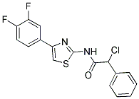 2-CHLORO-N-[4-(3,4-DIFLUORO-PHENYL)-THIAZOL-2-YL]-2-PHENYL-ACETAMIDE 结构式