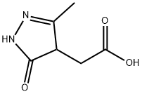 (3-METHYL-5-OXO-4,5-DIHYDRO-1H-PYRAZOL-4-YL)-ACETIC ACID 结构式