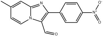 7-甲基-2-(4-硝基苯基)咪唑并[1,2-A]吡啶-3-甲醛 结构式