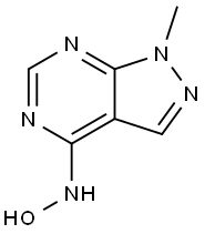 4-(HYDROXYAMINO)-1-METHYL-1H-PYRAZOLO[3,4-D]PYRIMIDINE 结构式