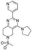 6-METHANESULFONYL-2-PYRIDIN-3-YL-4-PYRROLIDIN-1-YL-5,6,7,8-TETRAHYDRO-PYRIDO[4,3-D]PYRIMIDINE 结构式