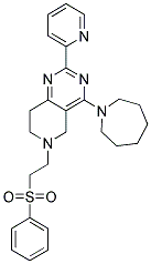 4-Azepan-1-yl-6-[2-(phenylsulfonyl)ethyl]-2-pyridin-2-yl-5,6,7,8-tetrahydropyrido[4,3-d]pyrimidine 结构式