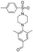 3,5-DIMETHYL-4-(4-[(4-METHYLPHENYL)SULFONYL]PIPERAZIN-1-YL)BENZALDEHYDE 结构式