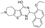 7-METHYL-2-(2-ETHOXY-1-NAPHTHYL)-1,2,5,6,7,8-HEXAHYDROPYRIDO[4',3':4,5]THIENO[2,3-D]PYRIMIDIN-4-OL 结构式