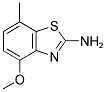 4-METHOXY-7-METHYL-1,3-BENZOTHIAZOL-2-AMINE 结构式