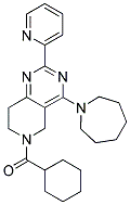 (4-Azepan-1-yl-2-pyridin-2-yl-7,8-dihydro-5H-pyrido[4,3-d]pyrimidin-6-yl)-cyclohexyl-methanone 结构式
