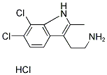 2-(6,7-DICHLORO-2-METHYL-1H-INDOL-3-YL)ETHANAMINE HYDROCHLORIDE 结构式