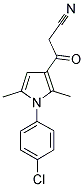 3-[1-(4-CHLORO-PHENYL)-2,5-DIMETHYL-1H-PYRROL-3-YL]-3-OXO-PROPIONITRILE 结构式