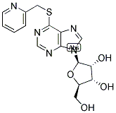 6-(2-PYRIDYLMETHYLTHIO)-9-BETA-D-RIBOFURANOSYL-9H-PURINE 结构式
