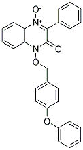 3-OXO-4-(4-PHENOXYBENZYLOXY)-2-PHENYL-3,4-DIHYDROQUINOXALINE 1-OXIDE 结构式