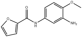 FURAN-2-CARBOXYLIC ACID (3-AMINO-4-METHOXY-PHENYL)-AMIDE 结构式