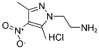 2-(3,5-DIMETHYL-4-NITRO-PYRAZOL-1-YL)-ETHYLAMINE HYDROCHLORIDE 结构式