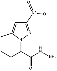 2-(5-甲基-3-硝基-1H-吡唑-1-基)丁烷酰肼 结构式