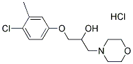 1-(4-CHLORO-3-METHYLPHENOXY)-3-MORPHOLIN-4-YLPROPAN-2-OL HYDROCHLORIDE 结构式