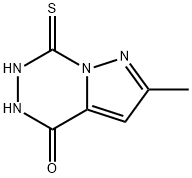 7-MERCAPTO-2-METHYL-5H-PYRAZOLO[1,5-D][1,2,4]-TRIAZIN-4-ONE 结构式