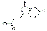 3-(6-FLUORO-1H-INDOL-3-YL)-ACRYLIC ACID 结构式