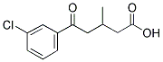 5-(3-CHLOROPHENYL)-3-METHYL-5-OXOVALERIC ACID 结构式