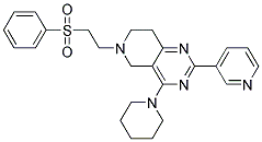 6-[2-(PHENYLSULFONYL)ETHYL]-4-PIPERIDIN-1-YL-2-PYRIDIN-3-YL-5,6,7,8-TETRAHYDROPYRIDO[4,3-D]PYRIMIDINE 结构式