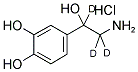 DL-NOREPINEPHRINE-ALPHA,ALPHA,BETA-D3 HCL 结构式