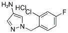 1-(2-CHLORO-4-FLUORO-BENZYL)-1H-PYRAZOL-4-YLAMINE HYDROCHLORIDE 结构式
