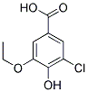 3-CHLORO-5-ETHOXY-4-HYDROXYBENZOIC ACID 结构式