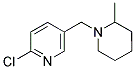 1-[(6-CHLORO-3-PYRIDINYL)METHYL]-2-METHYLPIPERIDINE 结构式