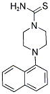 4-(1-NAPHTHYL)PIPERAZINE-1-CARBOTHIOAMIDE 结构式