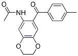 N-[7-(4-METHYL-BENZOYL)-2,3-DIHYDRO-BENZO[1,4]DIOXIN-6-YL]-ACETAMIDE 结构式