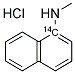 N-Methyl-N-[1-naphthyl-1-14C] amine hydrochloride 结构式