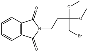 2-(4-Bromo-3,3-dimethoxybutyl)-1H-isoindole-1,3(2H)-dione 结构式