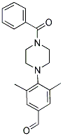 4-(4-Benzoylpiperazin-1-yl)-3,5-dimethylbenzaldehyde 结构式