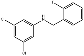 3,5-二氯-N-(2-氟苄基)苯胺 结构式