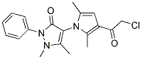 4-[3-(2-CHLORO-ACETYL)-2,5-DIMETHYL-PYRROL-1-YL]-1,5-DIMETHYL-2-PHENYL-1,2-DIHYDRO-PYRAZOL-3-ONE 结构式