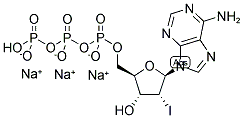 2'-IODO-ADENOSINE-5'-TRIPHOSPHATE, SODIUM SALT 结构式