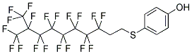 4-(1H,1H,2H,2H-PERFLUORO-9-METHYLDECYL-1-THIO)-PHENOL 结构式