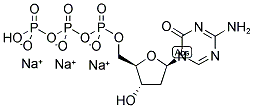 5-AZA-2'-DEOXY-CYTIDINE-5'-TRIPHOSPHATE, SODIUM SALT 结构式