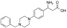 3-Amino-3-[4-(4-benzyl-piperazin-1-yl)-phenyl]-propionic acid 结构式