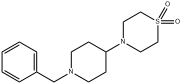 4-(1-Benzyl-4-piperidinyl)-1lambda6,4-thiazinane-1,1-dione 结构式