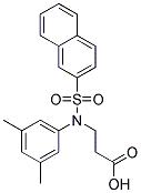 3-[(3,5-DIMETHYL-PHENYL)-(NAPHTHALENE-2-SULFONYL)-AMINO]-PROPIONIC ACID 结构式