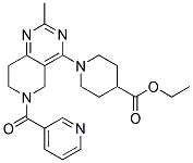 1-[2-METHYL-6-(PYRIDINE-3-CARBONYL)-5,6,7,8-TETRAHYDRO-PYRIDO[4,3-D]PYRIMIDIN-4-YL]-PIPERIDINE-4-CARBOXYLIC ACID ETHYL ESTER 结构式