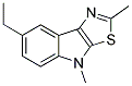 7-Ethyl-2,4-dimethyl-4H-[1,3]thiazolo[5,4-b]indole 结构式