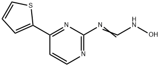 N'-HYDROXY-N-[4-(2-THIENYL)-2-PYRIMIDINYL]IMINOFORMAMIDE 结构式