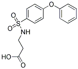 BETA-ALANINE, N-[(4-PHENOXYPHENYL)SULFONYL]- 结构式