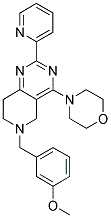 6-(3-METHOXY-BENZYL)-4-MORPHOLIN-4-YL-2-PYRIDIN-2-YL-5,6,7,8-TETRAHYDRO-PYRIDO[4,3-D]PYRIMIDINE 结构式