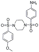 4-((4-[(4-METHOXYPHENYL)SULFONYL]PIPERAZIN-1-YL)SULFONYL)ANILINE 结构式