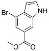METHYL 4-BROMO-6-INDOLECARBOXYLATE 结构式