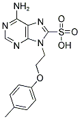 6-AMINO-9-[2-(4-METHYLPHENOXY)ETHYL]-9H-PURINE-8-SULFONIC ACID 结构式