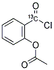 乙酰水杨酰氯-Α-13C 结构式